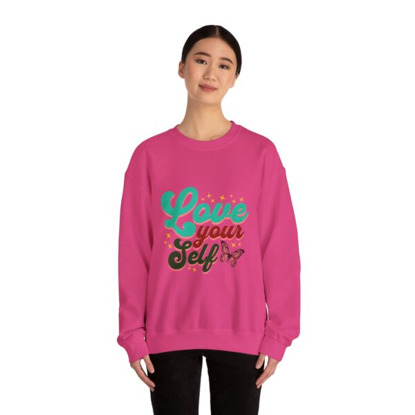 Love Yourself Sweatshirt, Self Love Sweatshirt, Cute and Heart Sweatshirt, Self Care Sweatshirt, Motivational Shirt, Self Love sweatshirt for Women™ Crewneck Sweatshirt - Image 56